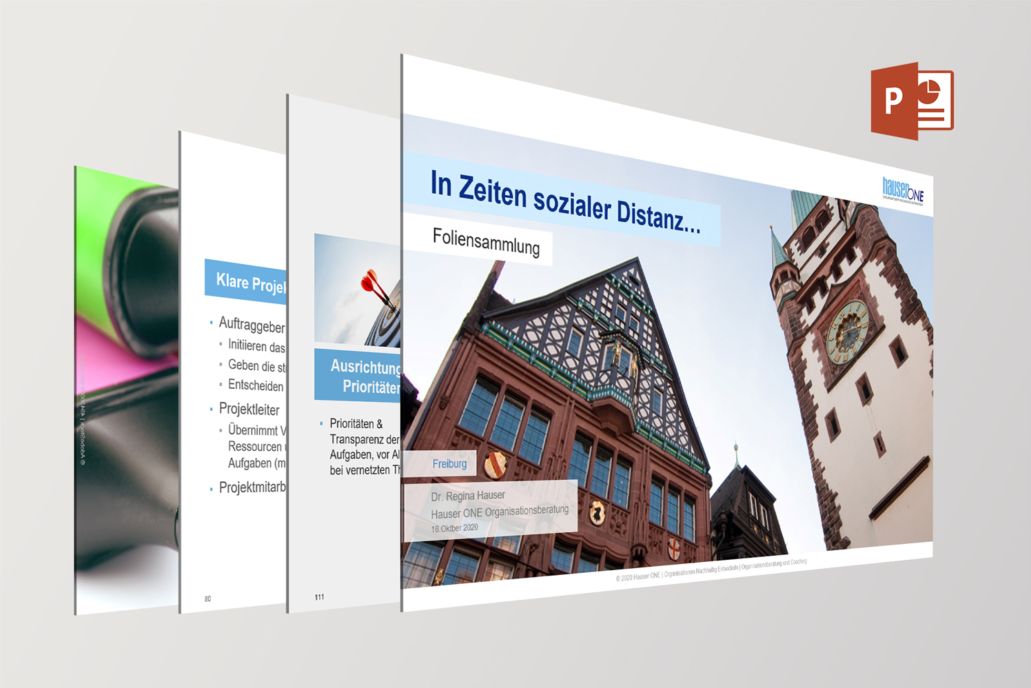 Beispielhafte Powerpoint-Präsentationsseite